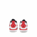 Air Jordan 4 Retro TD Sneakers in White/Fire Red