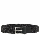Anderson's Men's Andersons Elastic Woven Belt in Black