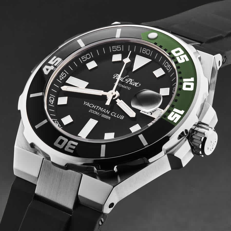 Paul Picot Yachtmanclub Automatic Black Dial Mens Watch P1251NV.SG.3614CM001