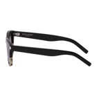 Saint Laurent Black and Off-White SL 51 Sunglasses