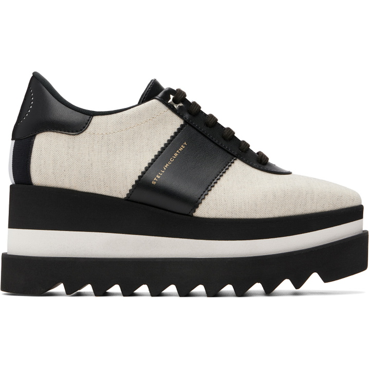 Photo: Stella McCartney Black & Off-White Sneakelyse Canvas Derbys