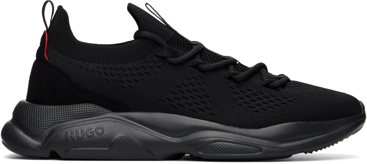 Hugo Black Kniited Sneakers