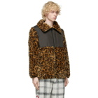 Clot Yellow Faux-Fur Leopard Jacket