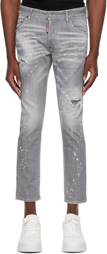 Photo: Dsquared2 Gray Skater Jeans