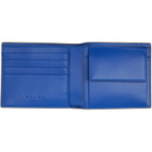 Marni Khaki Contrast Stitching Leather Bifold Wallet