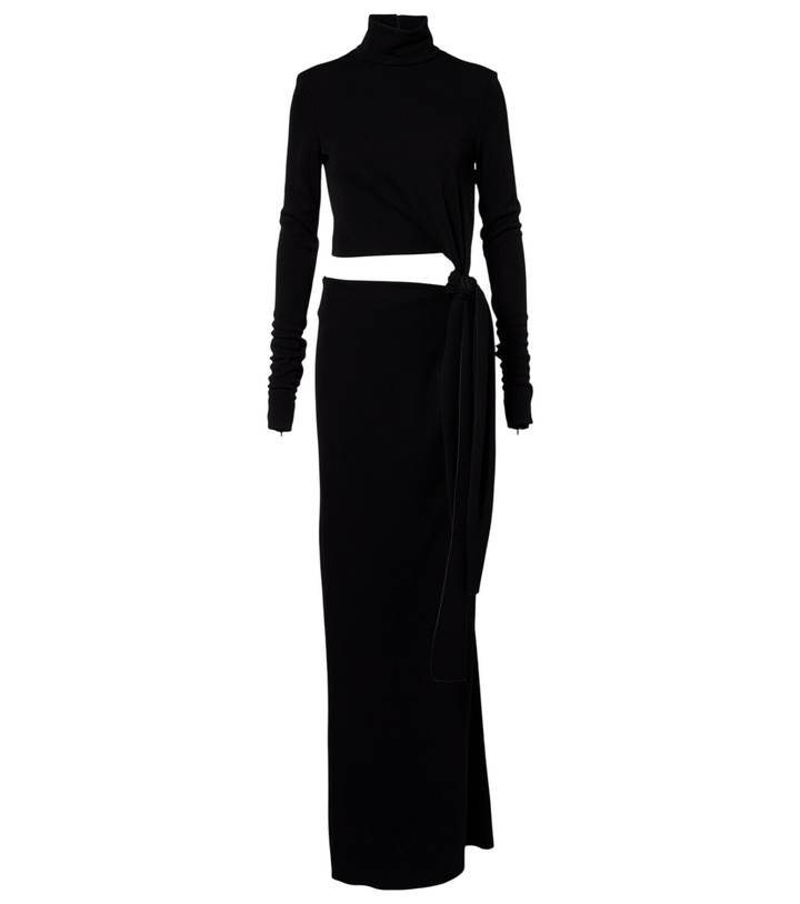 Photo: Sportmax Cutout jersey maxi dress