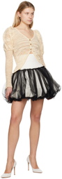 Renaissance Renaissance Off-White Qajar Miniskirt