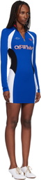 Off-White Blue Tech Jer Serena Minidress