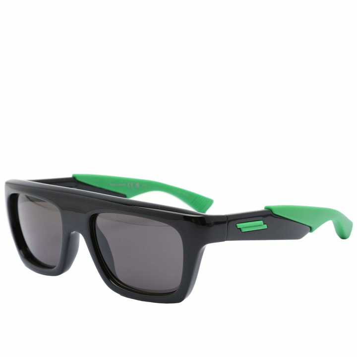 Photo: Bottega Veneta Eyewear Men's Bottega Veneta BV1232S Sunglasses in Black/Grey