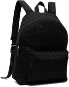 Valentino Garavani Black Toile Iconographe Backpack