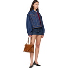 Versace Blue Denim Blouson Jacket