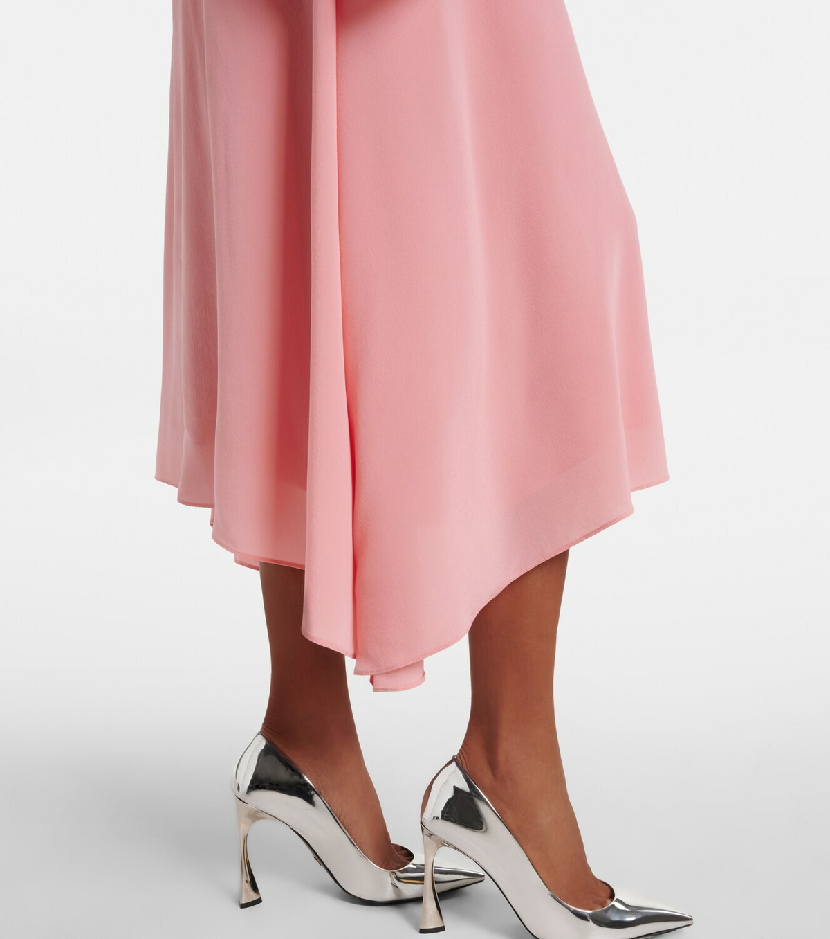 Stella McCartney Tie-neck silk midi dress