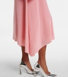 Stella McCartney Tie-neck silk midi dress