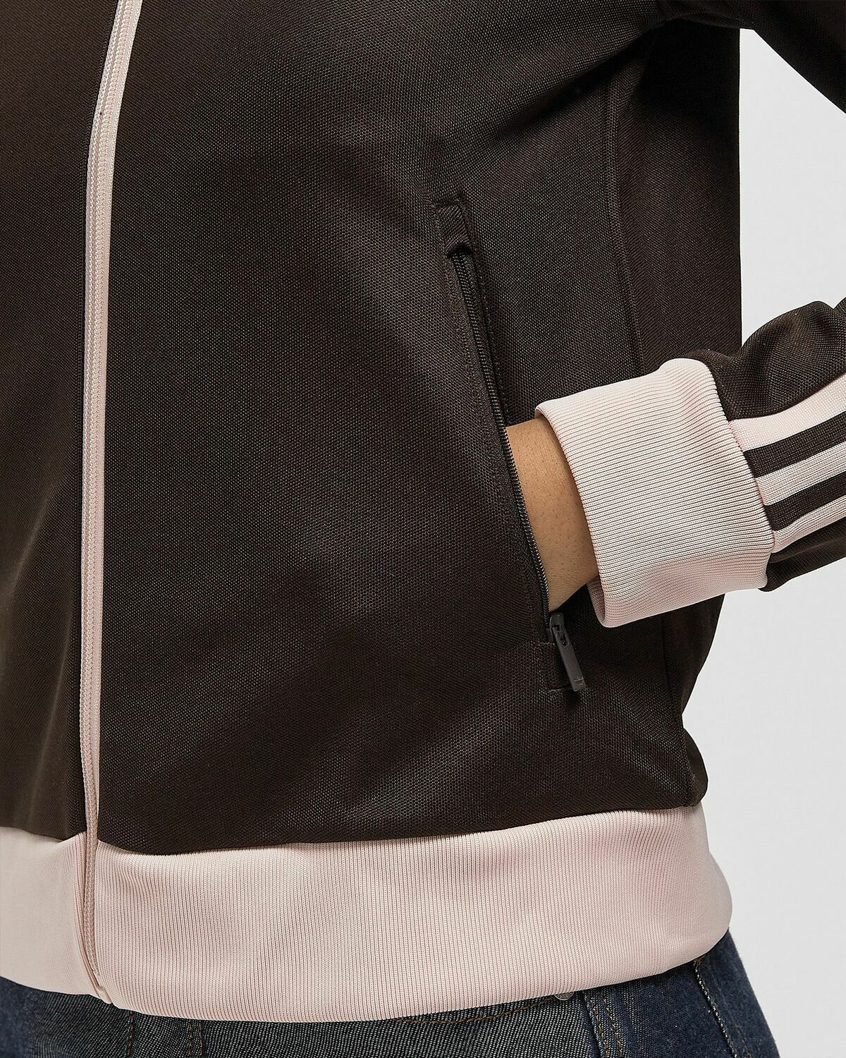 Adidas CLASSIC TRACK TOP Brown Womens Track Jacket