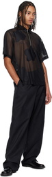 FORMA Black Flower Patch Oversize Trousers