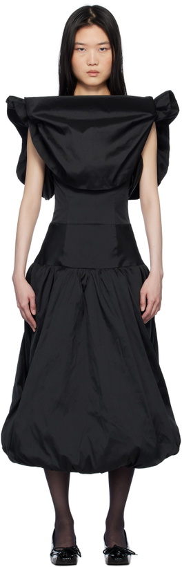 Photo: Paula Canovas Del Vas Black Puff Minidress