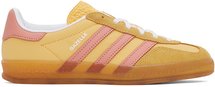 Photo: adidas Originals Yellow Gazelle Indoor Sneakers