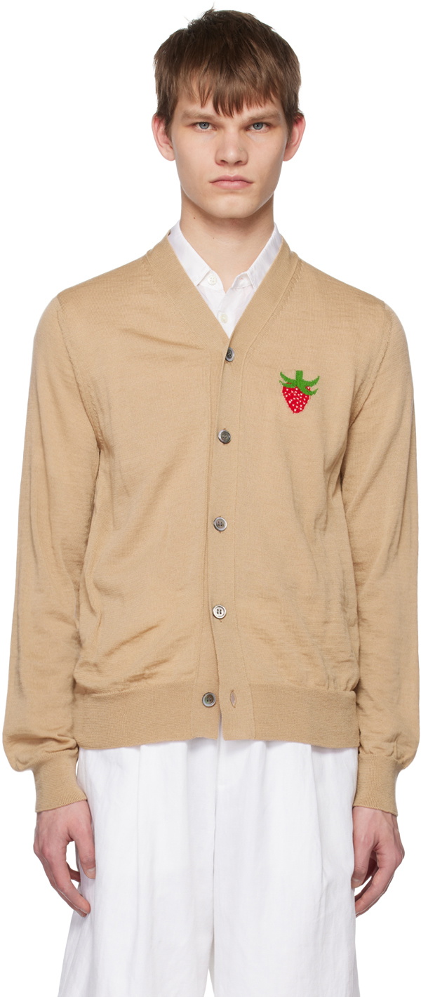 Comme des Garçons Shirt Beige Brett Westfall Edition Cardigan