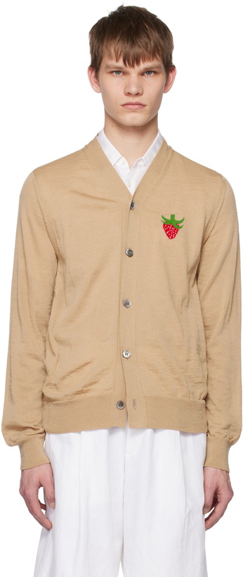 Photo: Comme des Garçons Shirt Beige Brett Westfall Edition Cardigan