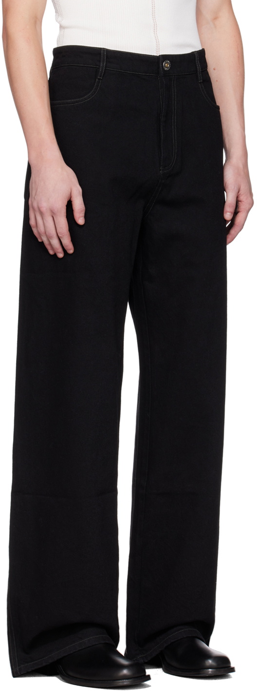Dion Lee Black Classic Denim Jeans