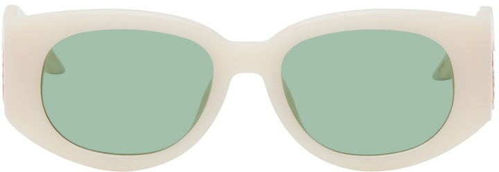 Photo: Casablanca Off-White 'The Memphis' Sunglasses