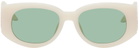 Casablanca Off-White 'The Memphis' Sunglasses