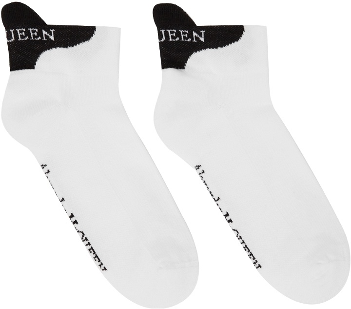 Photo: Alexander McQueen White Logo Short Socks