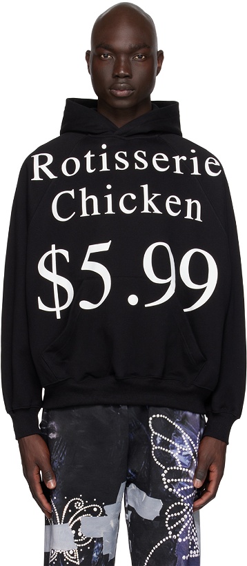 Photo: Praying SSENSE Exclusive Black 'Rotisserie Chicken' Hoodie