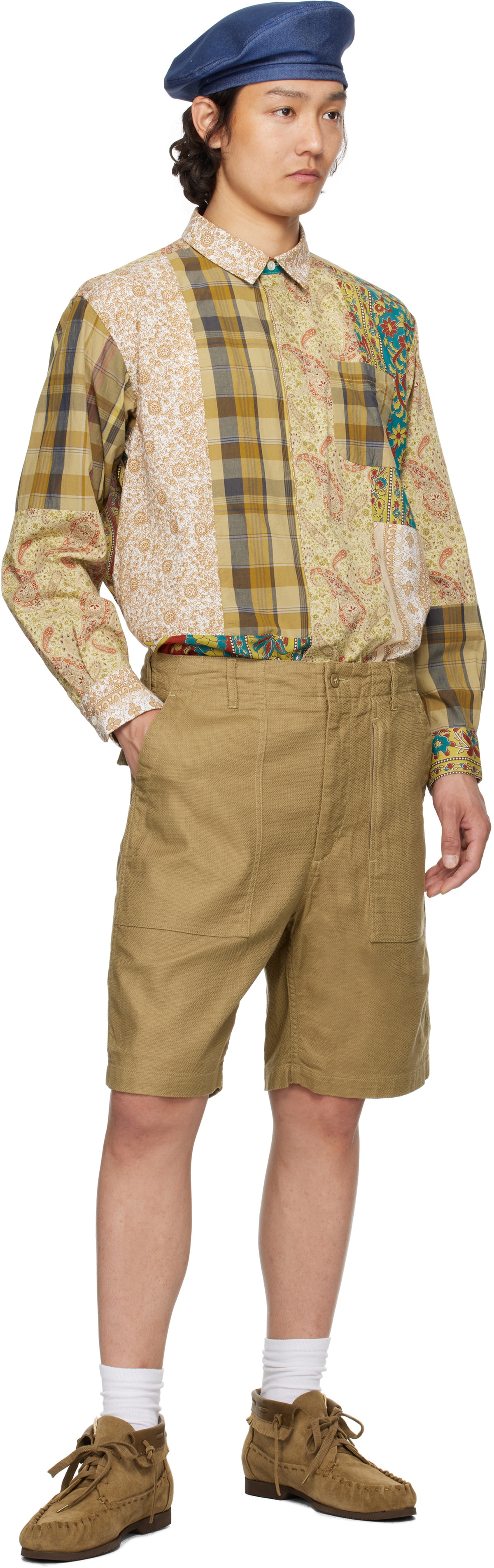 Engineered Garments Khaki Fatigue Shorts