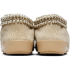 RESCHA SSENSE Exclusive Beige Jewel Slip-on Loafers