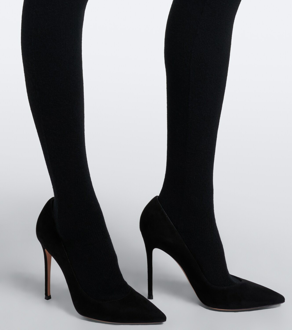 Nour Hammour Whit cashmere and wool tights