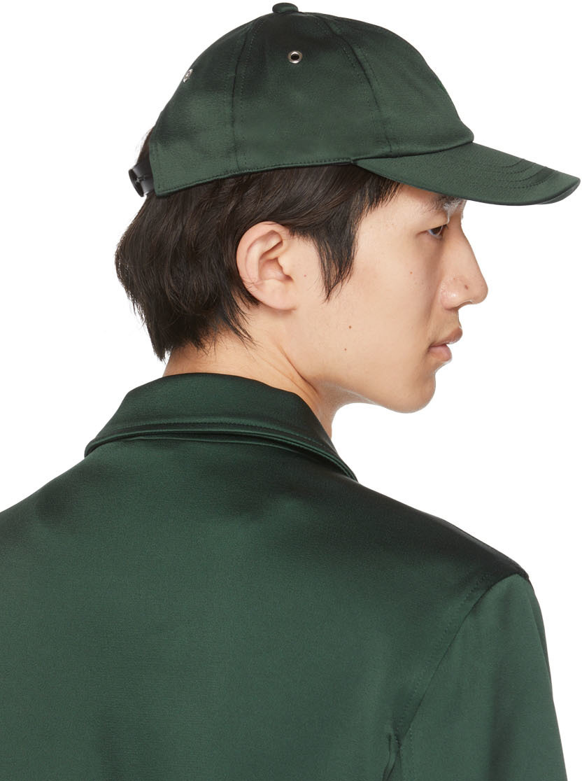 AMI Alexandre Mattiussi SSENSE Exclusive Green Ami de Cœur Cap AMI