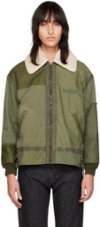 Comme des Garçons Homme Khaki Paneled Jacket