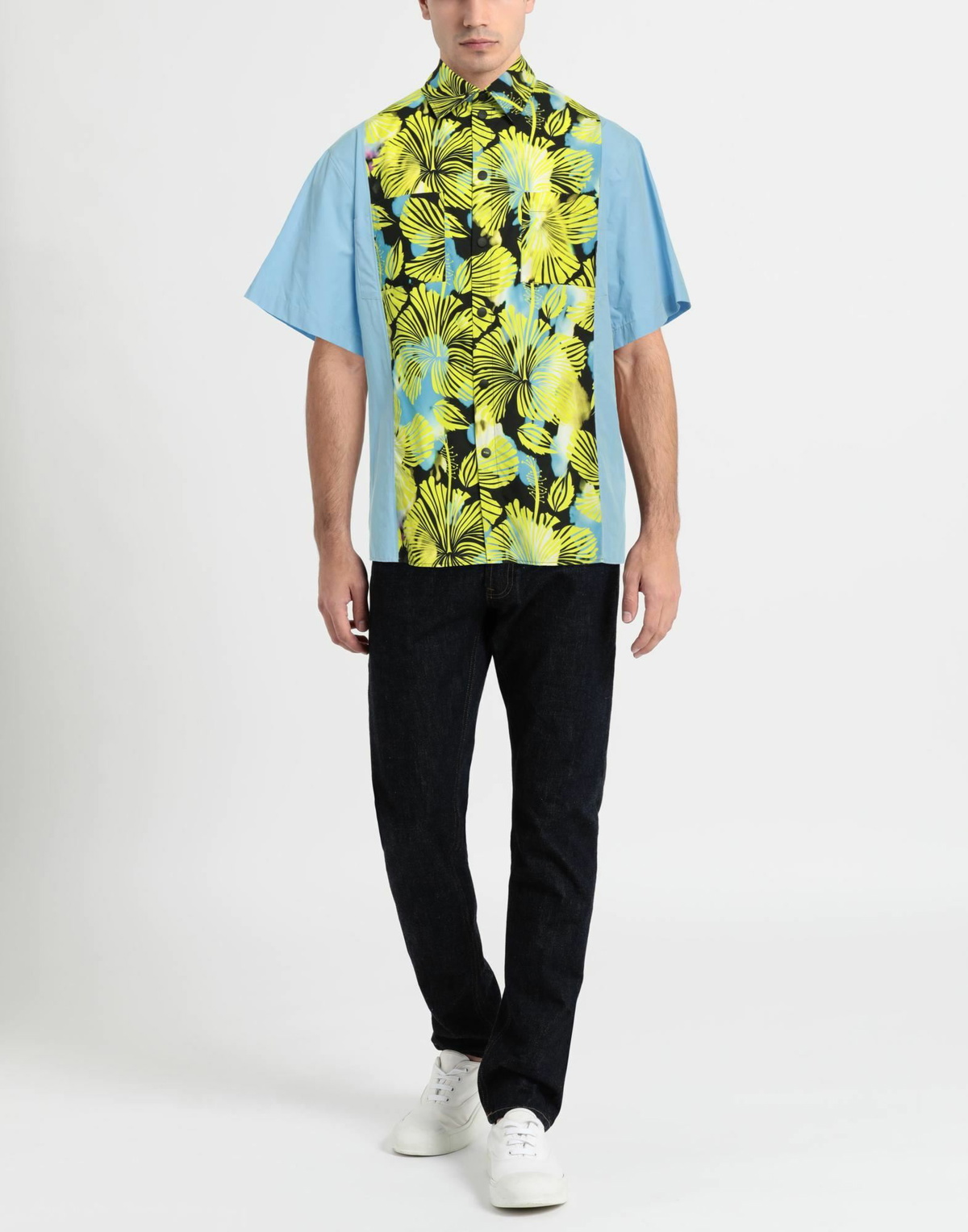 Msgm Mens Shirt Light in Blue