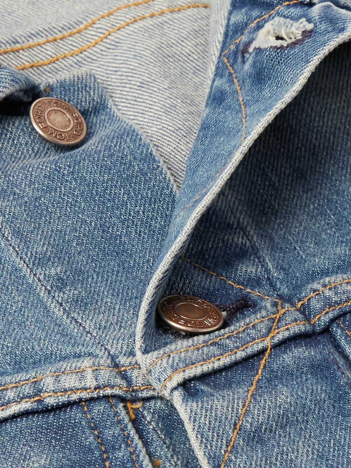 TOM FORD - Icon Denim Jacket - Blue