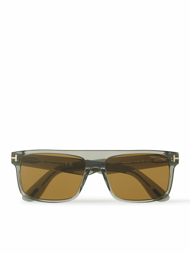 Photo: TOM FORD - Phillipe Square-Frame Acetate Sunglasses