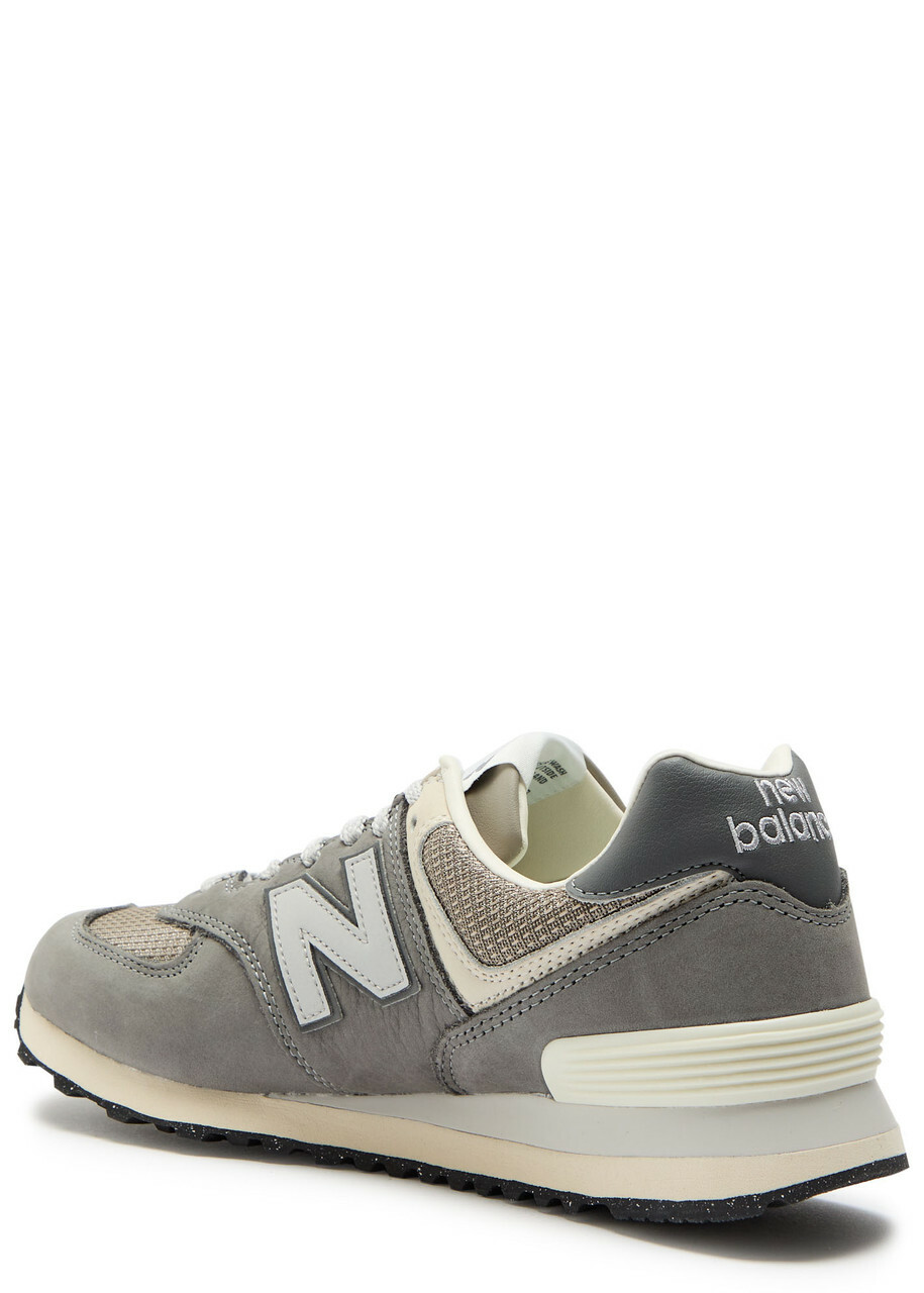 New Balance 574 Panelled Mesh-knit Sneakers Grey
