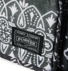 Neighborhood - Porter-Yoshida & Co Logo-Appliquéd Bleached Printed Canvas Belt Bag - Black