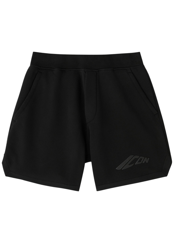 Photo: DSQUARED2 Icon Logo Jersey Shorts Black