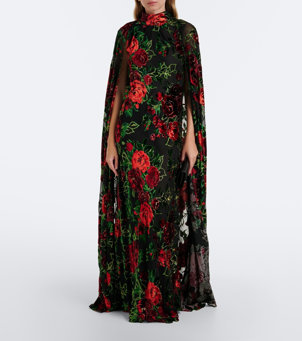 Rodarte Floral devoré velvet gown