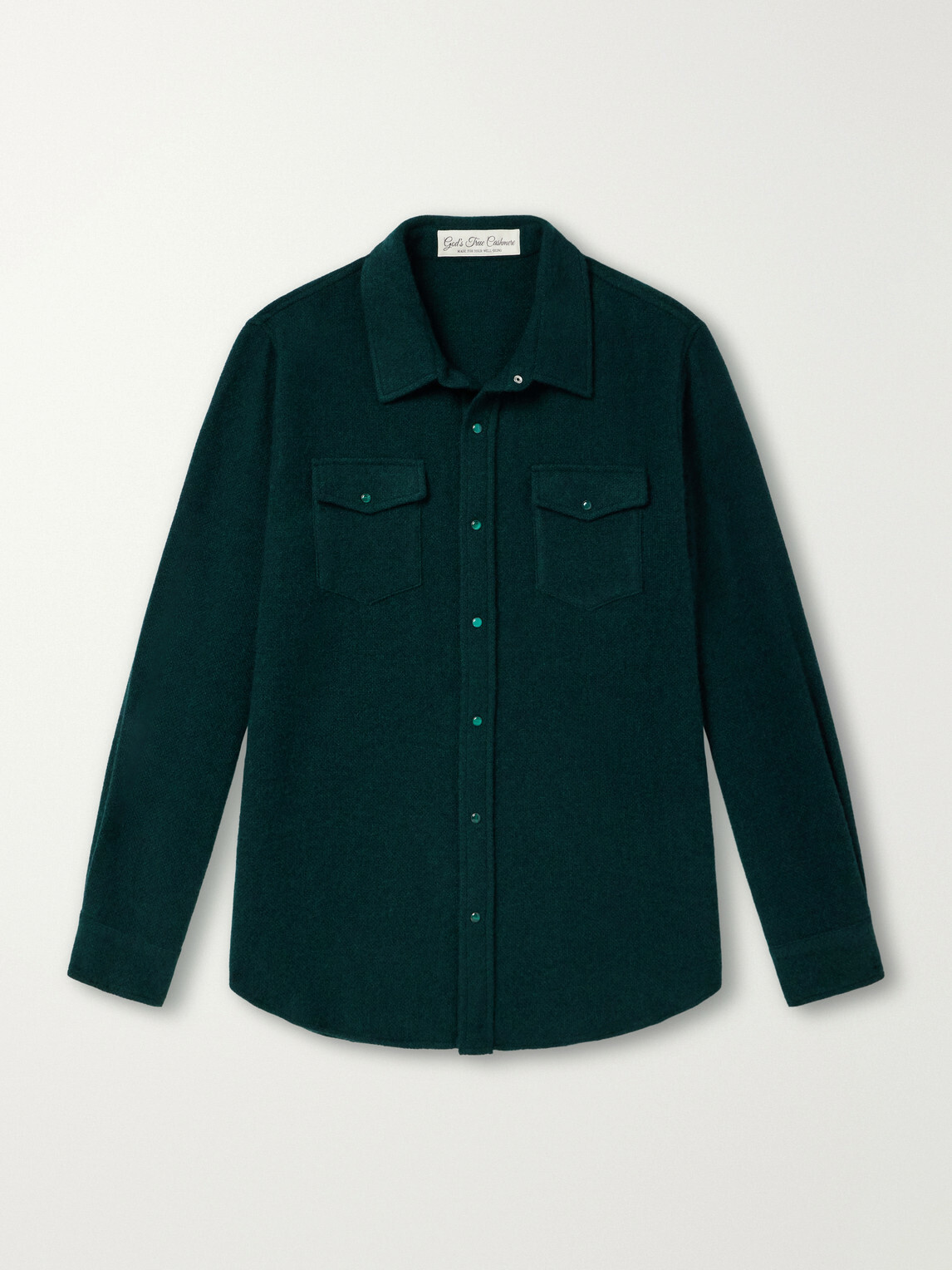 God's True Cashmere - Cashmere Shirt - Green