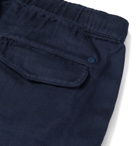 NN07 - Pelle Tapered Twill Drawstring Trousers - Blue