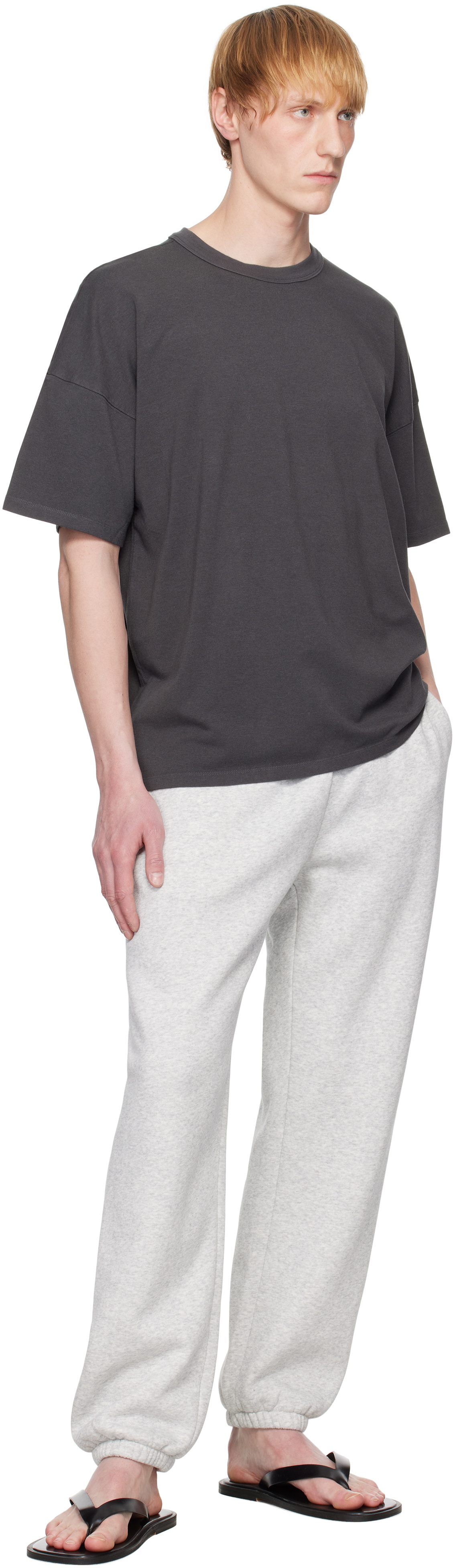 SKIMS Gray Jersey Lounge Oversized T-shirt