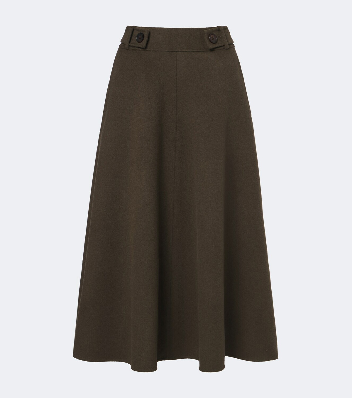 Lisa Yang Doublé wool and cashmere midi skirt