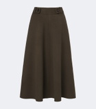 Lisa Yang Doublé wool and cashmere midi skirt