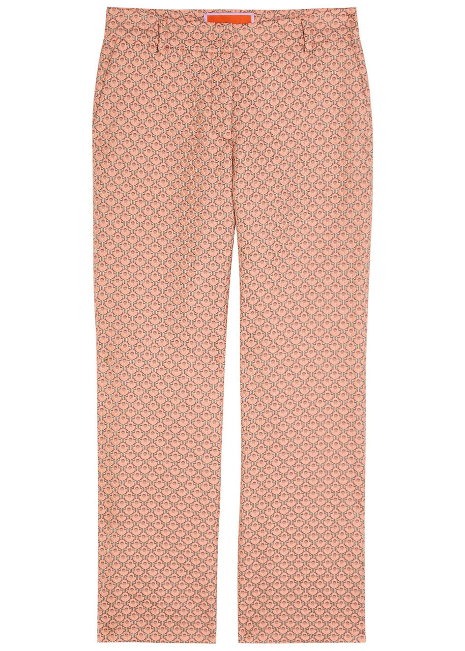 LA Double J 24/7 Tulip-jacquard Trousers Pink