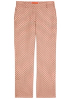 LA Double J 24/7 Tulip-jacquard Trousers Pink