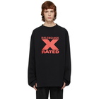 Balenciaga Black X Rated Sweatshirt