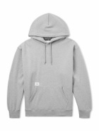 WTAPS - Aon Logo-Appliquéd Cotton-Jersey Hoodie - Gray