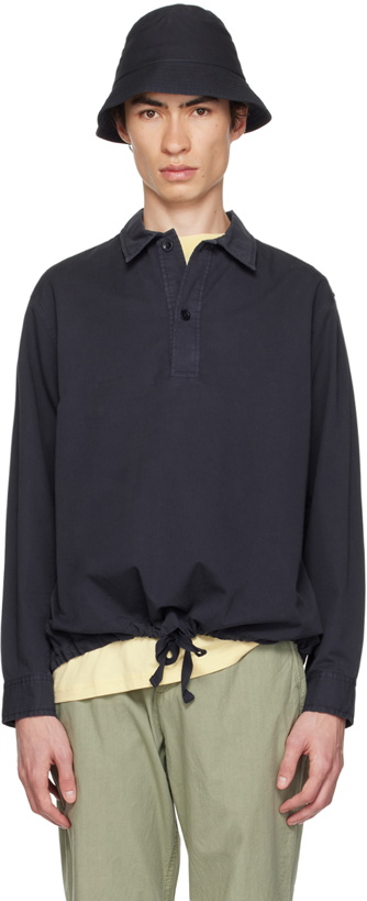 Photo: NORSE PROJECTS Navy Lund Polo